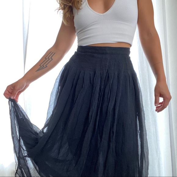 Valentino Flowy Maxi Skirt - Picture 1 of 8